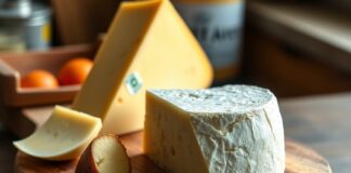 Aged Raw-Milk Cheese: What 60 Days Can—and Can’t—Do Is raw cheese safe? An aged raw-milk cheese wedge on a wooden board.