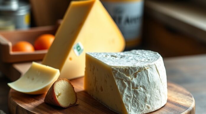 Aged Raw-Milk Cheese: What 60 Days Can—and Can’t—Do Is raw cheese safe? An aged raw-milk cheese wedge on a wooden board.