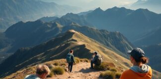 Altitude Sickness: Slow Ascent Lowers Risk Hikers resting on a gradual mountain trail to help reduce altitude sickness risk