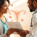 AMH Fertility Test: What a Low Result Really Means Woman discussing AMH levels and an ovarian reserve test with a clinician
