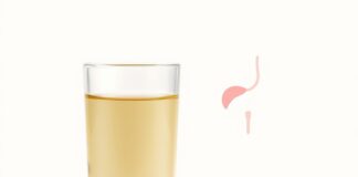 Blood in Your Urine After a UTI: When to Get It Checked Illustration of a urine sample with a subtle pink tint representing UTI bleeding