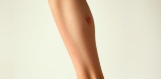 Both Legs Red and Swollen? It May Not Be Cellulitis Red swollen lower legs on both sides with subtle skin discoloration and ankle swelling