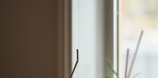 Burning Incense Indoors: What Smoke Means for Your Air Incense and asthma: a smoking incense stick near an open window, with smoke drifting outdoors.