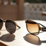 Choose Sunglasses That Protect Your Eyes From UV Dark and lightly tinted sunglasses illustrating uv400 meaning and UV protection