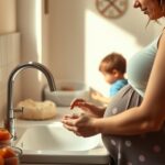 CMV in Pregnancy: Simple Habits That May Lower Risk CMV pregnancy hygiene: a pregnant person washes hands after caring for a toddler