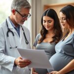 Considering VBAC? How Clinicians Weigh Your Options Pregnant patient discussing vbac success rate and birth options with a clinician