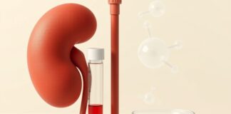 Diabetes Kidney Checks Need Two Tests—Here’s Why Illustration of kidneys and blood sugar screening with blood and urine tests