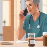 Diarrhoea After Antibiotics: When to Check for C. diff Person seeking advice about c diff diarrhoea after antibiotics, with an unlabelled stool sample container
