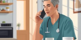 Diarrhoea After Antibiotics: When to Check for C. diff Person seeking advice about c diff diarrhoea after antibiotics, with an unlabelled stool sample container