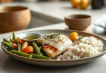 Eating After Gallbladder Removal: Is Low-Fat Long Term? Balanced meal illustrating a low fat diet after cholecystectomy and gradual return to tolerated fats