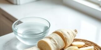 How To Prepare Cassava Safely And Reduce Cyanide Risk cassava cyanide safety: peeled cassava root prepared for soaking and drying