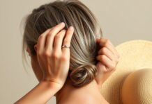 How to Protect a Thinning Scalp from the Sun Applying sunscreen to a part line to help protect skin cancer on scalp areas from the sun