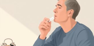 How To Take Doxycycline Safely And Protect Your Esophagus Illustration showing how to take doxycycline with a full glass of water while sitting upright.