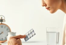 Missed Mini-Pill? Your Next Step Depends on the Type A person checking a pill pack and clock after a missed mini pill