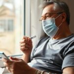 Paxlovid Rebound: What to Do When Symptoms Return Paxlovid rebound: person checking a COVID-19 rapid test at home while resting