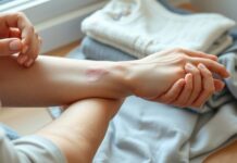 Still Itching After Scabies Treatment? When to Get Rechecked Person checking an itchy arm after treatment, illustrating post scabies itch