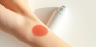 Sunscreen Rash: When Sunlight Is Part of the Reaction Sunscreen allergy: a mild rash on skin partly exposed to sunlight beside an unbranded sunscreen bottle.