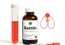 Taking Biotin? It Could Skew Your Thyroid Test Results Biotin supplement beside a thyroid blood test report, illustrating the search question “biotin affect thyroid test.”