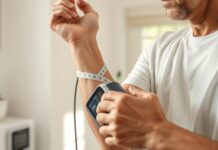The Wrong Blood Pressure Cuff Can Skew Your Reading Measuring upper-arm circumference to choose the correct blood pressure cuff size for a home monitor