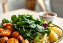 Warfarin and Leafy Greens: Consistency, Not Avoidance A diet on warfarin can include a steady portion of leafy greens with a meal.