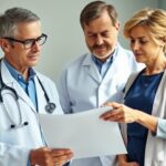 What A High Lipoprotein(a) Result Means for Your Risk Clinician and patient reviewing a lipoprotein test result during a cardiovascular risk discussion